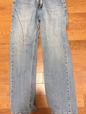 Lee Men's Straight-Leg Washed Denim Jeans - Light Blue